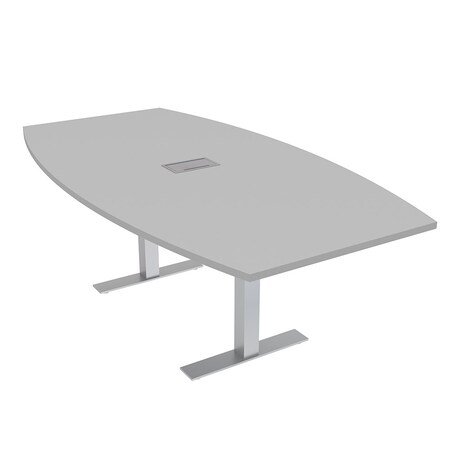 Skutchi Designs 45.25 in W, 84 in L, 29 in H, Engineered Wood Top, Grey HAR-BOT-46x84-T-ELEC-XD01
